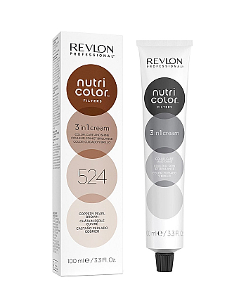 Revlon Professional Nutri Color Filters - Прямой краситель без аммиака, оттенок 524 Коричневый Медно-Перламутровый, 100 мл - hairs-russia.ru